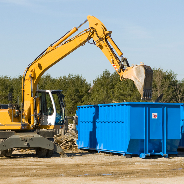 what happens if the residential dumpster is damaged or stolen during rental in Omer